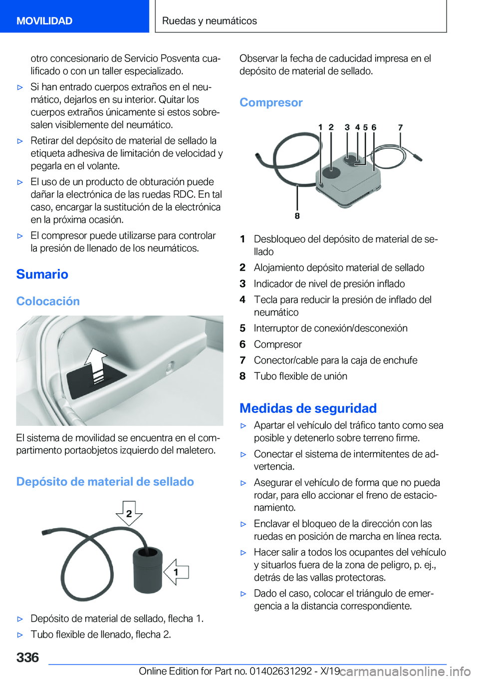 BMW M8 2020  Manuales de Empleo (in Spanish) �o�t�r�o��c�o�n�c�e�s�i�o�n�a�r�i�o��d�e��S�e�r�v�i�c�i�o��P�o�s�v�e�n�t�a��c�u�aª
�l�i�f�i�c�a�d�o��o��c�o�n��u�n��t�a�l�l�e�r��e�s�p�e�c�i�a�l�i�z�a�d�o�.x�S�i��h�a�n��e�n�t�r�a�d�o�