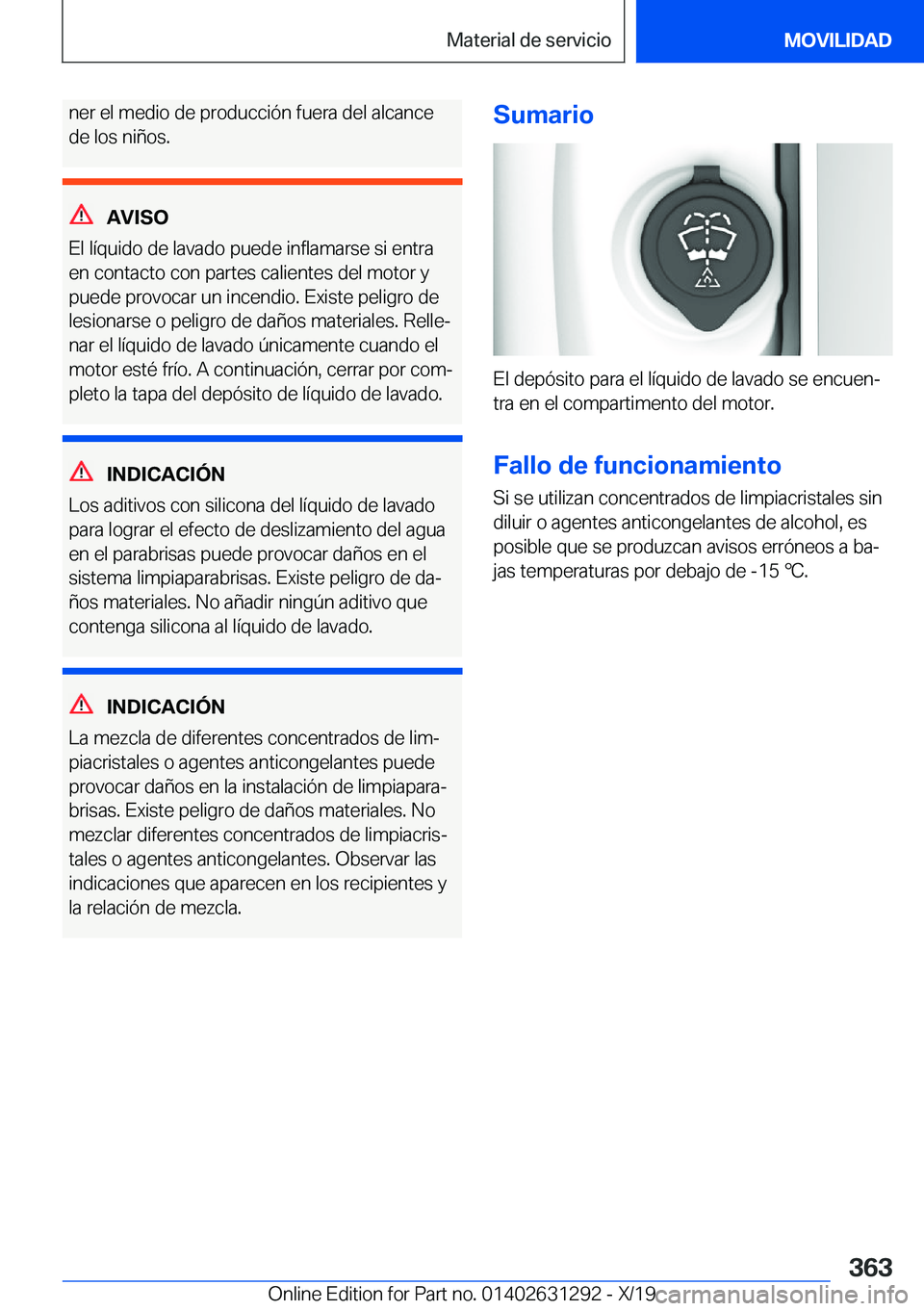 BMW M8 2020  Manuales de Empleo (in Spanish) �n�e�r��e�l��m�e�d�i�o��d�e��p�r�o�d�u�c�c�i�