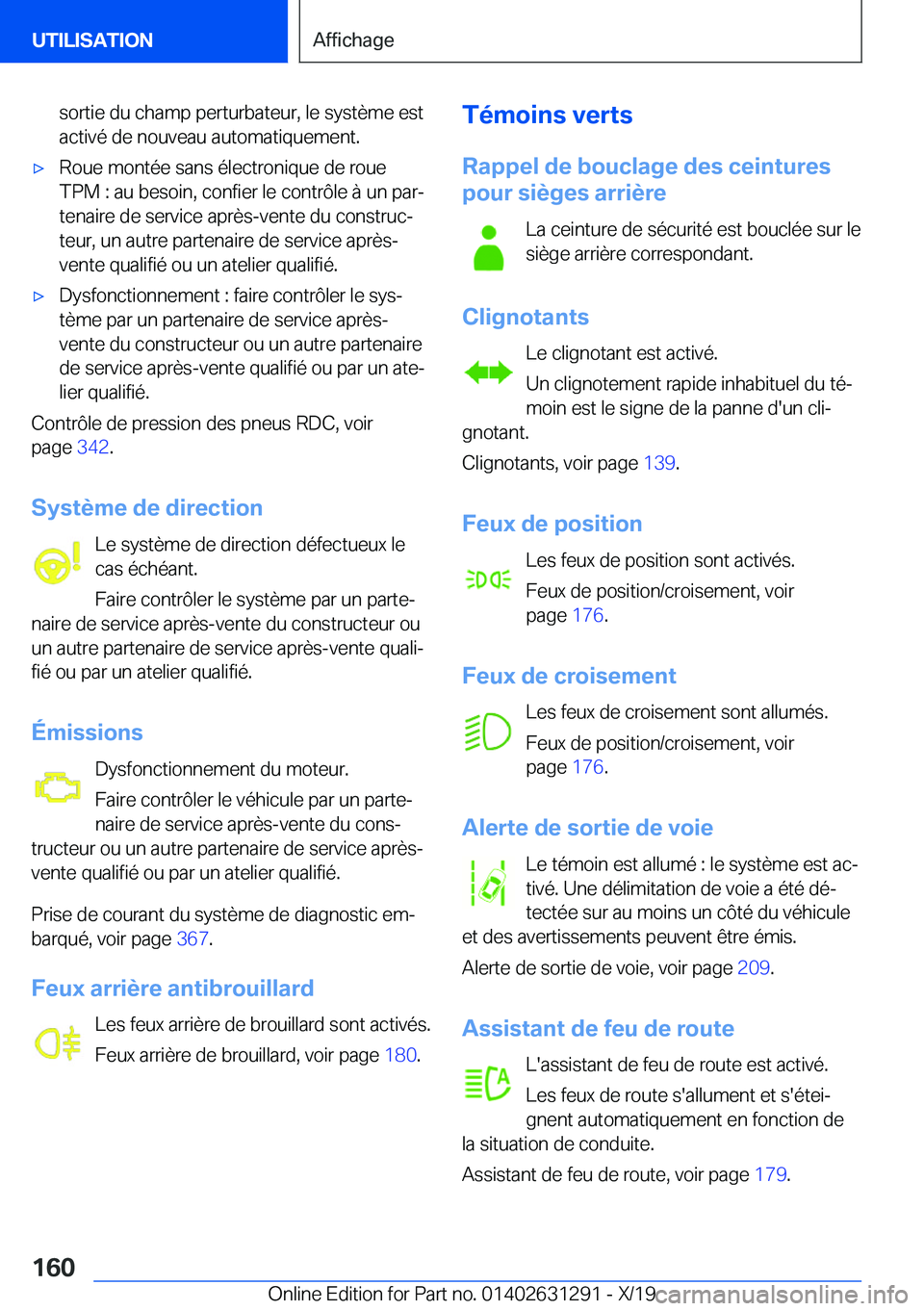 BMW M8 2020  Notices Demploi (in French) �s�o�r�t�i�e��d�u��c�h�a�m�p��p�e�r�t�u�r�b�a�t�e�u�r�,��l�e��s�y�s�t�è�m�e��e�s�t�a�c�t�i�v�é��d�e��n�o�u�v�e�a�u��a�u�t�o�m�a�t�i�q�u�e�m�e�n�t�.'x�R�o�u�e��m�o�n�t�é�e��s�a�n�s��