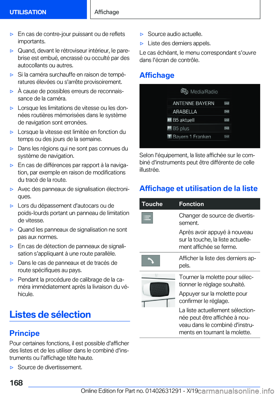 BMW M8 2020  Notices Demploi (in French) 'x�E�n��c�a�s��d�e��c�o�n�t�r�e�-�j�o�u�r��p�u�i�s�s�a�n�t��o�u��d�e��r�e�f�l�e�t�s�i�m�p�o�r�t�a�n�t�s�.'x�Q�u�a�n�d�,��d�e�v�a�n�t��l�e��r�é�t�r�o�v�i�s�e�u�r��i�n�t�é�r�i�e�u�r