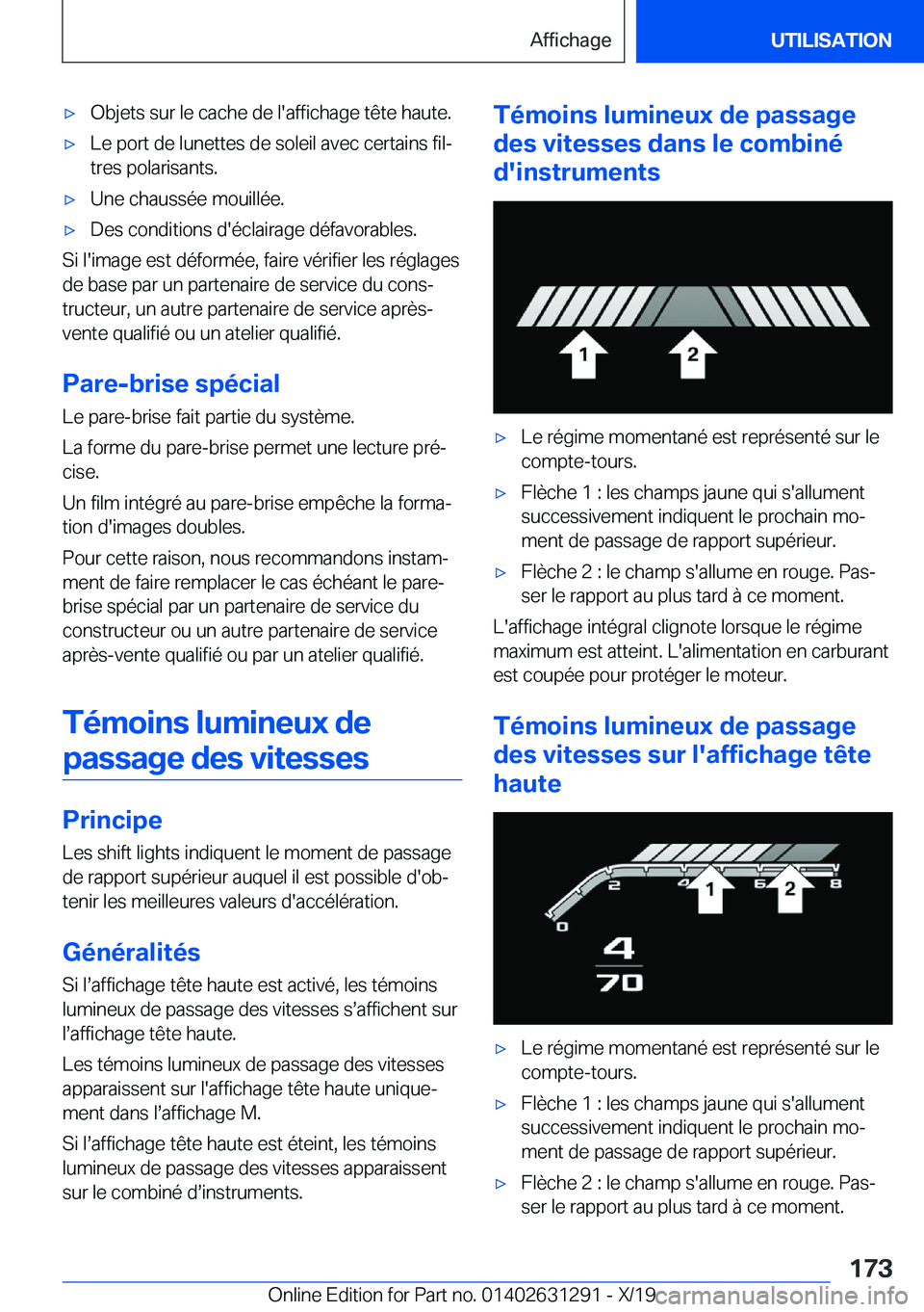 BMW M8 2020  Notices Demploi (in French) 'x�O�b�j�e�t�s��s�u�r��l�e��c�a�c�h�e��d�e��l�'�a�f�f�i�c�h�a�g�e��t�ê�t�e��h�a�u�t�e�.'x�L�e��p�o�r�t��d�e��l�u�n�e�t�t�e�s��d�e��s�o�l�e�i�l��a�v�e�c��c�e�r�t�a�i�n�s��f�
