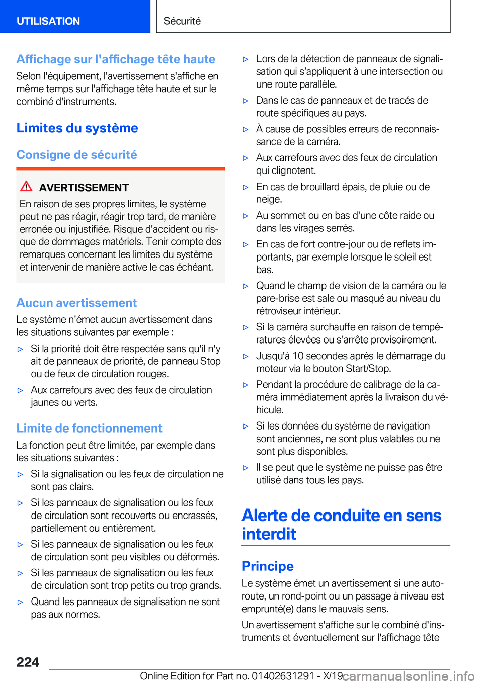 BMW M8 2020  Notices Demploi (in French) �A�f�f�i�c�h�a�g�e��s�u�r��l�'�a�f�f�i�c�h�a�g�e��t�ê�t�e��h�a�u�t�e
�S�e�l�o�n��l�'�é�q�u�i�p�e�m�e�n�t�,��l�'�a�v�e�r�t�i�s�s�e�m�e�n�t��s�'�a�f�f�i�c�h�e��e�n
�m�ê�m�e��