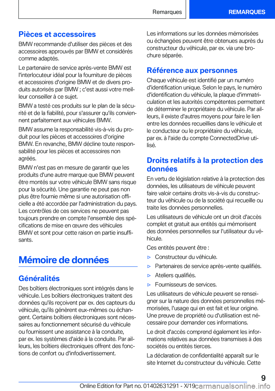 BMW M8 2020  Notices Demploi (in French) �P�i�è�c�e�s��e�t��a�c�c�e�s�s�o�i�r�e�s
�B�M�W��r�e�c�o�m�m�a�n�d�e��d�'�u�t�i�l�i�s�e�r��d�e�s��p�i�è�c�e�s��e�t��d�e�s
�a�c�c�e�s�s�o�i�r�e�s��a�p�p�r�o�u�v�é�s��p�a�r��B�M�W��e�