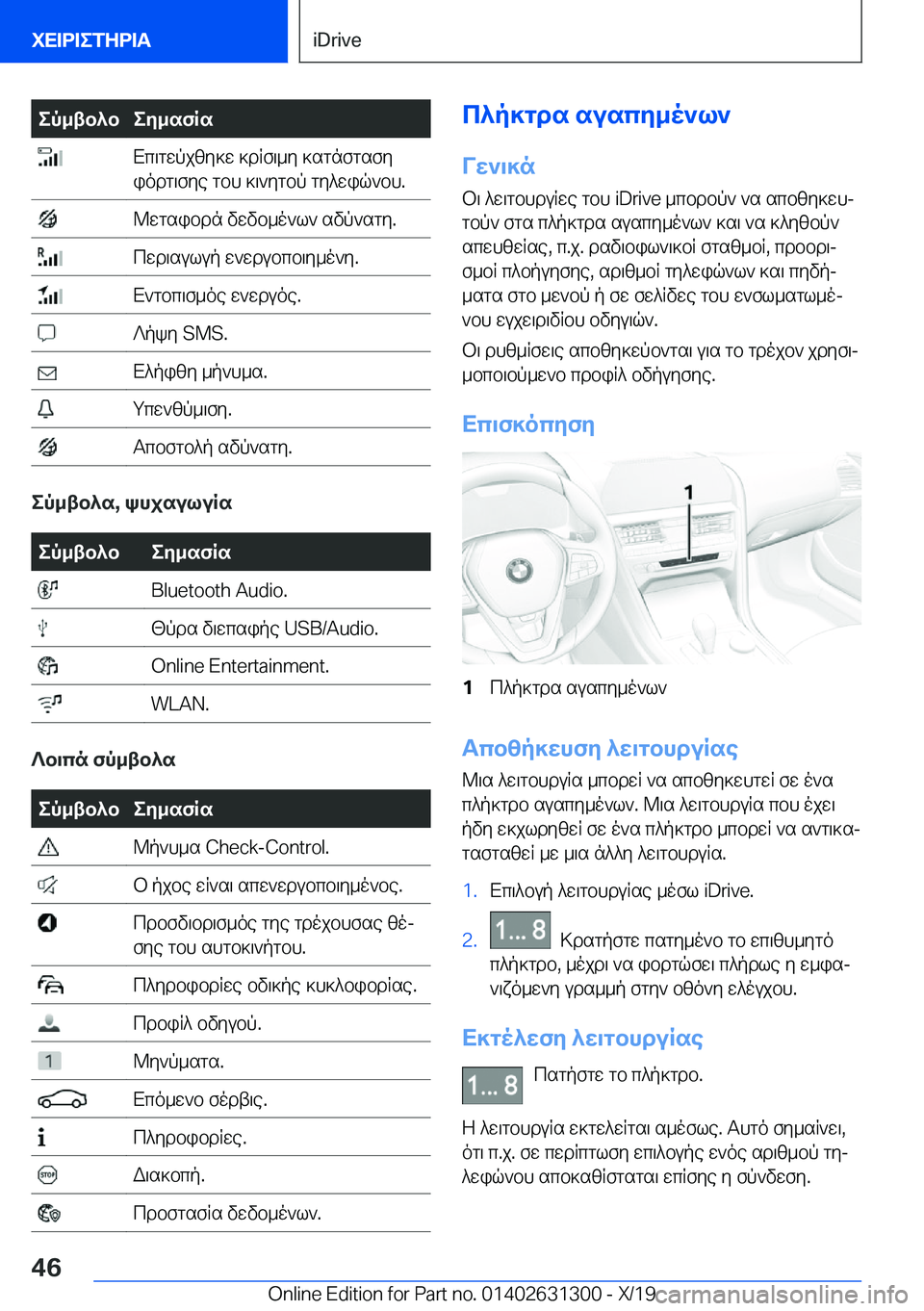 BMW M8 2020  ΟΔΗΓΌΣ ΧΡΉΣΗΣ (in Greek) ep_tb^bey_sfRs�Xc\gwpjzy]w�]dRf\_y�]sgnfgsfy
iodg\fye�gbh�]\`ygbp�gy^wiq`bh�.�@wgsibdn�vwvb_o`l`�svp`