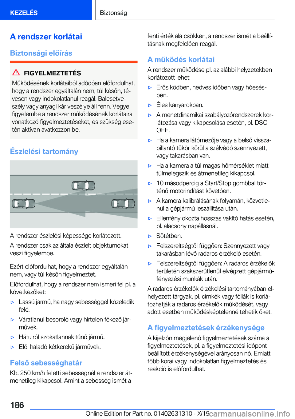 BMW M8 2020  Kezelési útmutató (in Hungarian) �A��r�e�n�d�s�z�e�r��k�o�r�l�