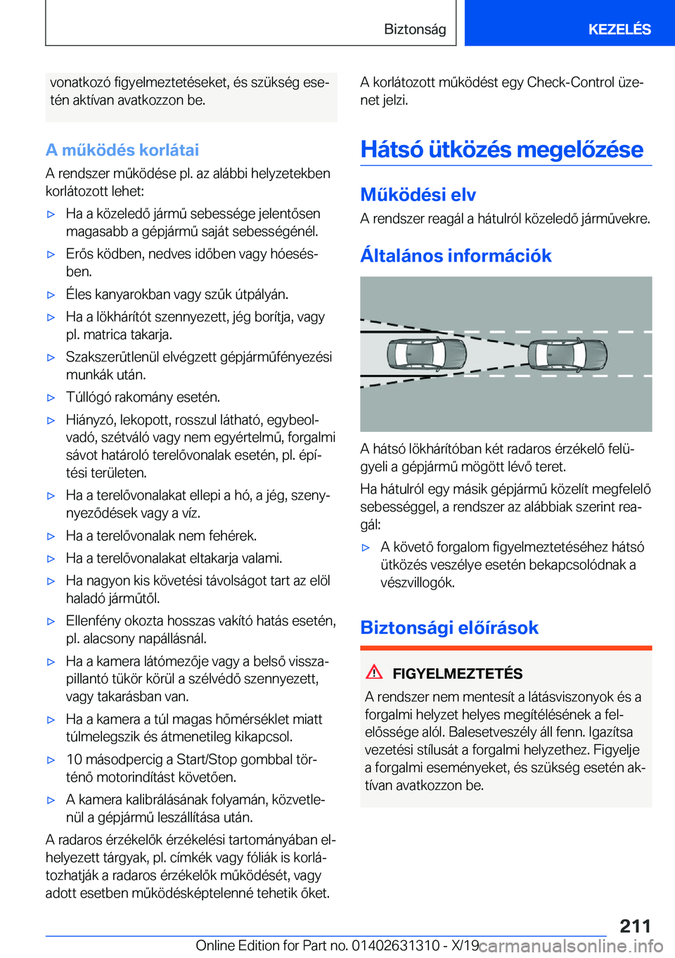 BMW M8 2020  Kezelési útmutató (in Hungarian) �v�o�n�a�t�k�o�z�
