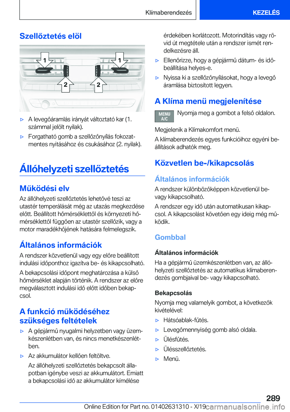 BMW M8 2020  Kezelési útmutató (in Hungarian) �S�z�e�l�l�