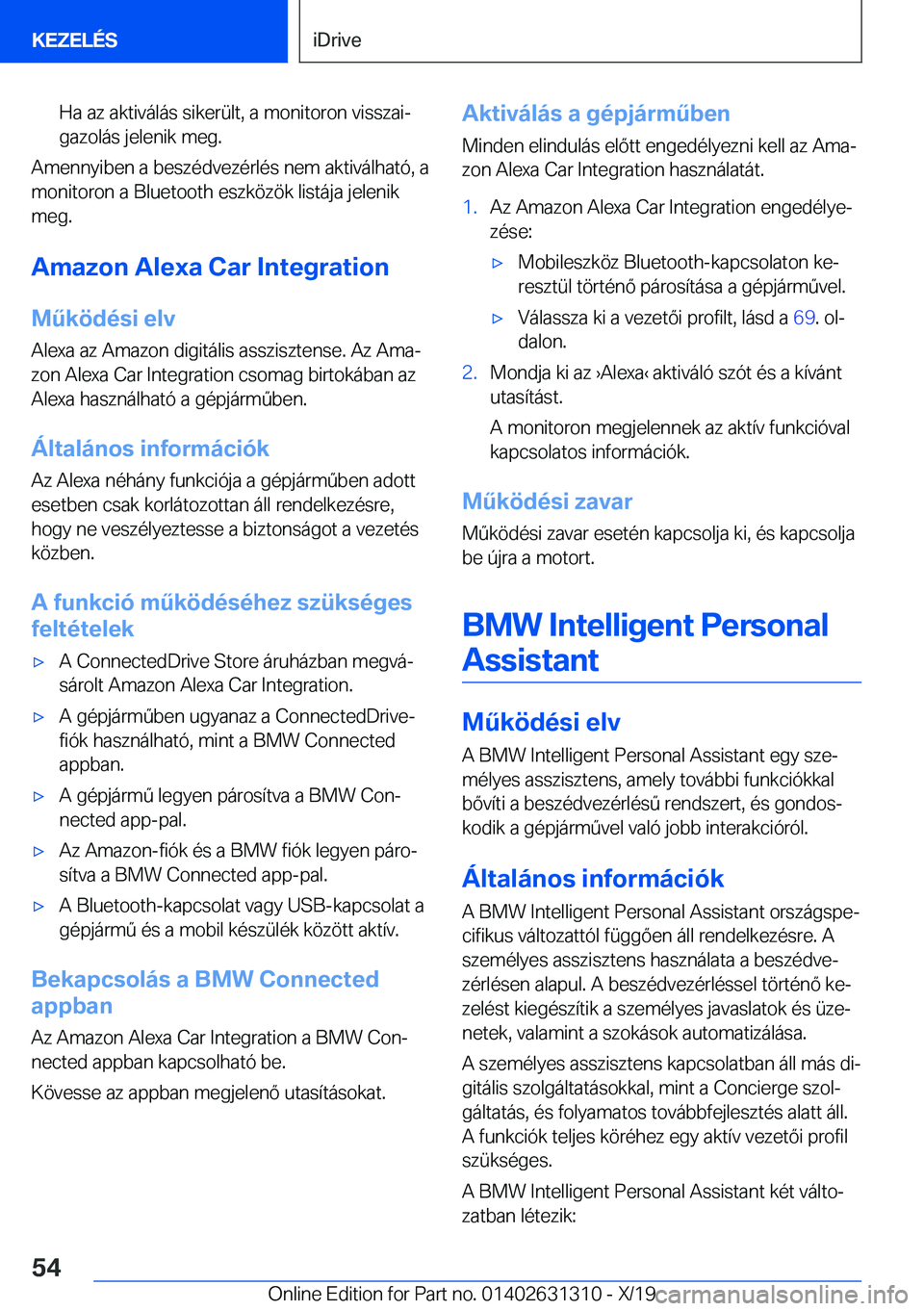 BMW M8 2020  Kezelési útmutató (in Hungarian) �H�a��a�z��a�k�t�i�v�