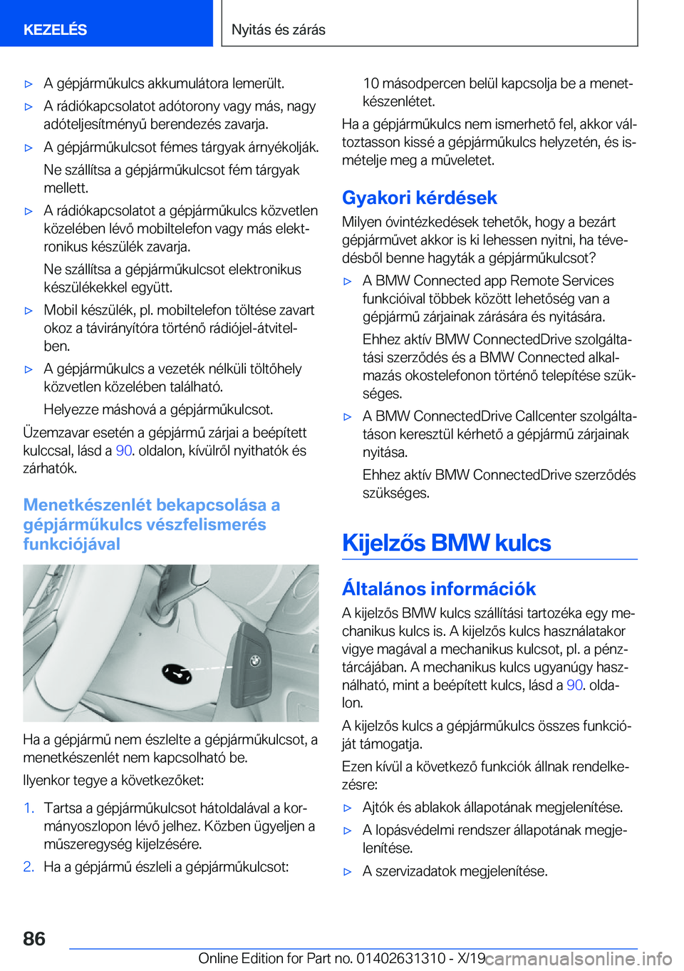 BMW M8 2020  Kezelési útmutató (in Hungarian) 'x�A��g�