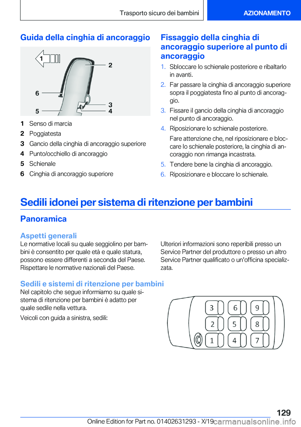 BMW M8 2020  Libretti Di Uso E manutenzione (in Italian) �G�u�i�d�a��d�e�l�l�a��c�i�n�g�h�i�a��d�i��a�n�c�o�r�a�g�g�i�o�1�S�e�n�s�o��d�i��m�a�r�c�i�a�2�P�o�g�g�i�a�t�e�s�t�a�3�G�a�n�c�i�o��d�e�l�l�a��c�i�n�g�h�i�a��d�i��a�n�c�o�r�a�g�g�i�o��s�u�p