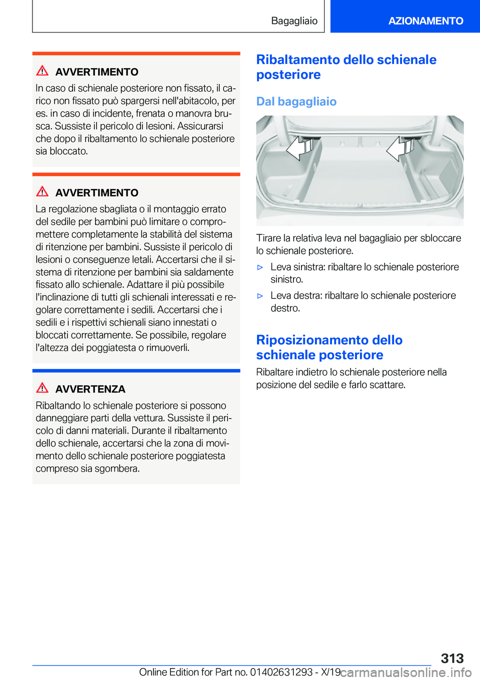 BMW M8 2020  Libretti Di Uso E manutenzione (in Italian) �A�V�V�E�R�T�I�M�E�N�T�O
�I�n��c�a�s�o��d�i��s�c�h�i�e�n�a�l�e��p�o�s�t�e�r�i�o�r�e��n�o�n��f�i�s�s�a�t�o�,��i�l��c�aª �r�i�c�o��n�o�n��f�i�s�s�a�t�o��p�u�