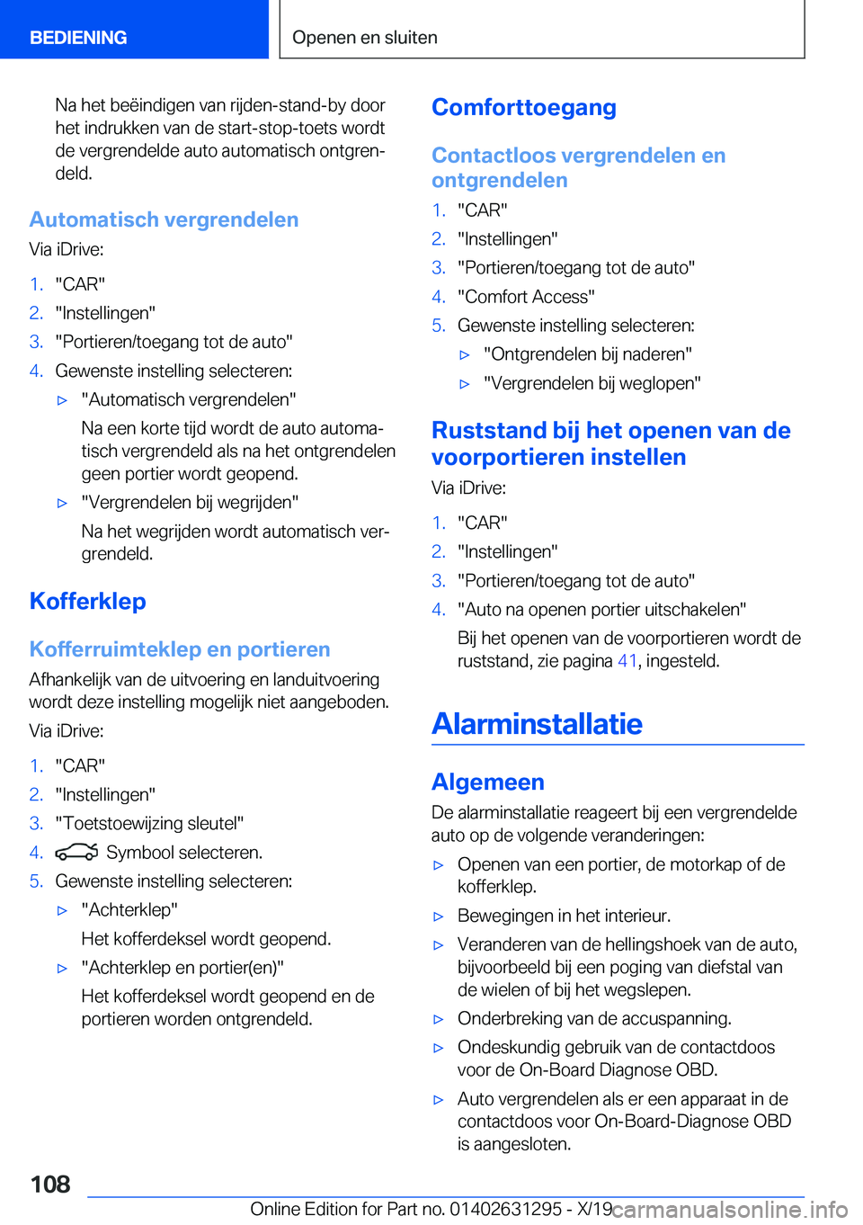 BMW M8 2020  Instructieboekjes (in Dutch) �N�a��h�e�t��b�e�