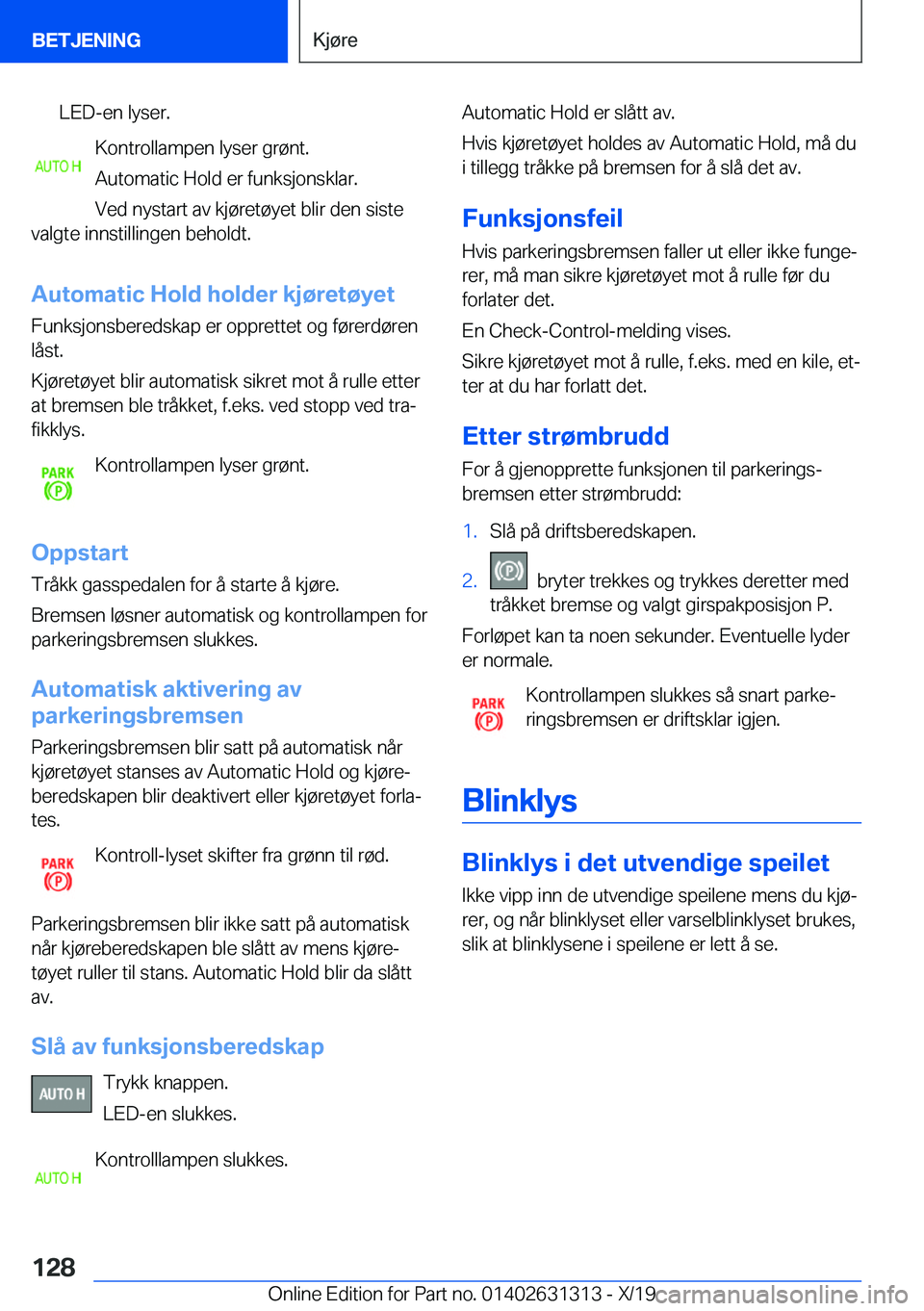 BMW M8 2020  InstruksjonsbØker (in Norwegian) �L�E�D�-�e�n��l�y�s�e�r�.
�K�o�n�t�r�o�l�l�a�m�p�e�n��l�y�s�e�r��g�r�