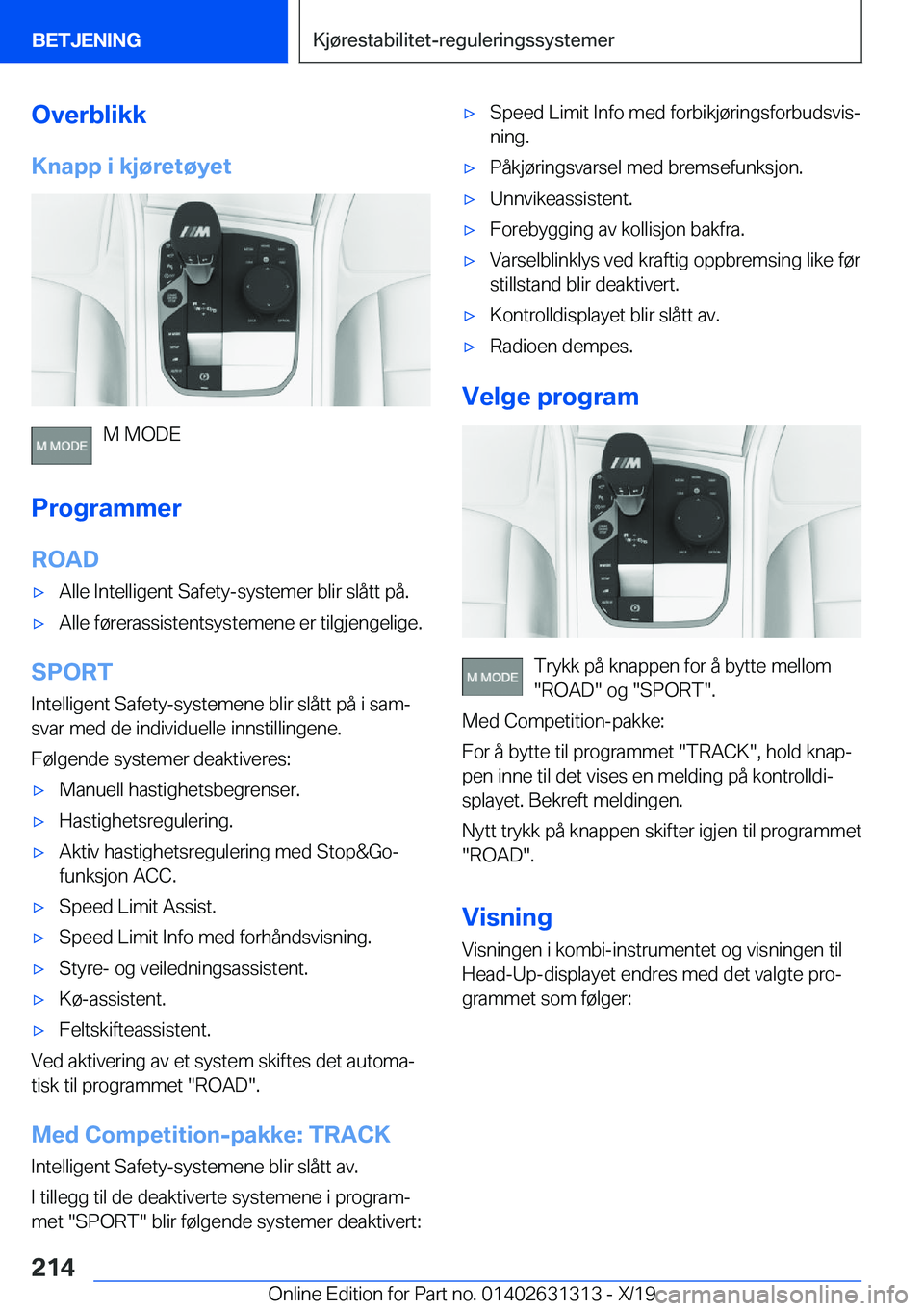 BMW M8 2020  InstruksjonsbØker (in Norwegian) �O�v�e�r�b�l�i�k�k�K�n�a�p�p��i��k�j�