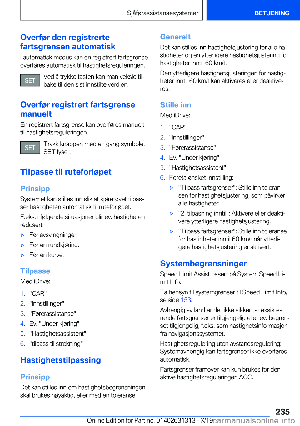 BMW M8 2020  InstruksjonsbØker (in Norwegian) �O�v�e�r�f�