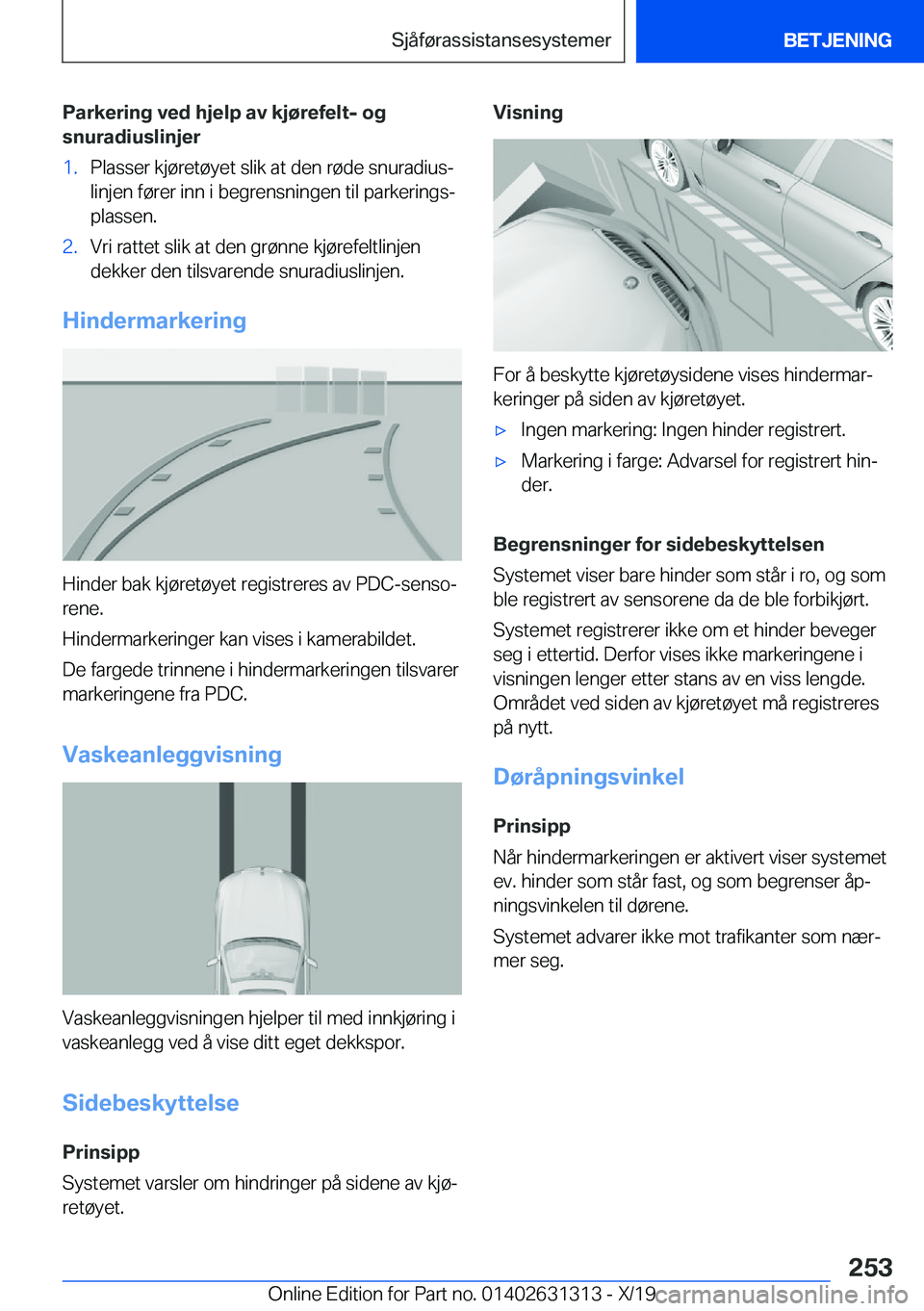 BMW M8 2020  InstruksjonsbØker (in Norwegian) �P�a�r�k�e�r�i�n�g��v�e�d��h�j�e�l�p��a�v��k�j�
