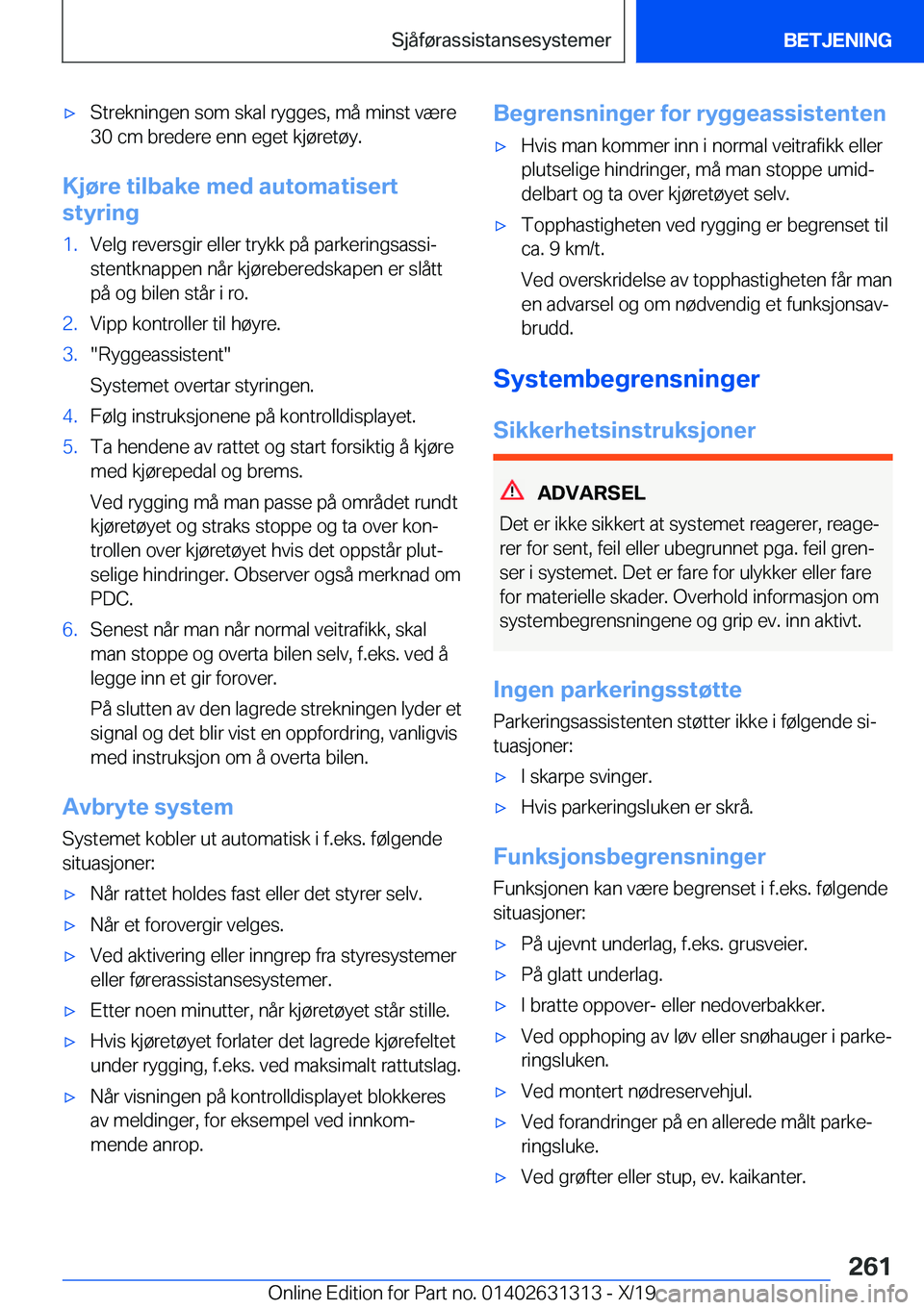 BMW M8 2020  InstruksjonsbØker (in Norwegian) 'x�S�t�r�e�k�n�i�n�g�e�n��s�o�m��s�k�a�l��r�y�g�g�e�s�,��m�å��m�i�n�s�t��v�æ�r�e�3�0��c�m��b�r�e�d�e�r�e��e�n�n��e�g�e�t��k�j�