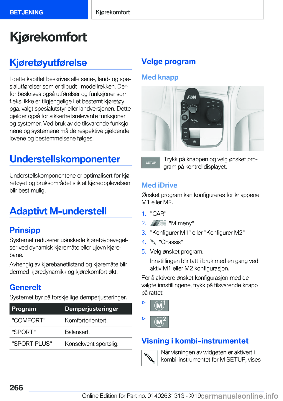 BMW M8 2020  InstruksjonsbØker (in Norwegian) �K�j�