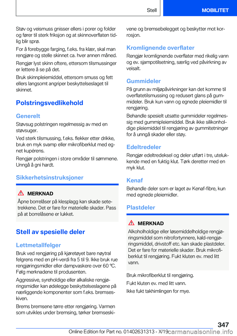 BMW M8 2020  InstruksjonsbØker (in Norwegian) �S�t�