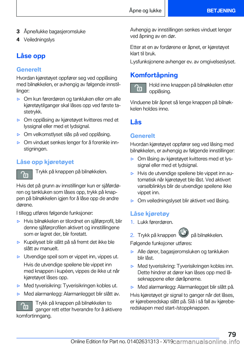 BMW M8 2020  InstruksjonsbØker (in Norwegian) �3�