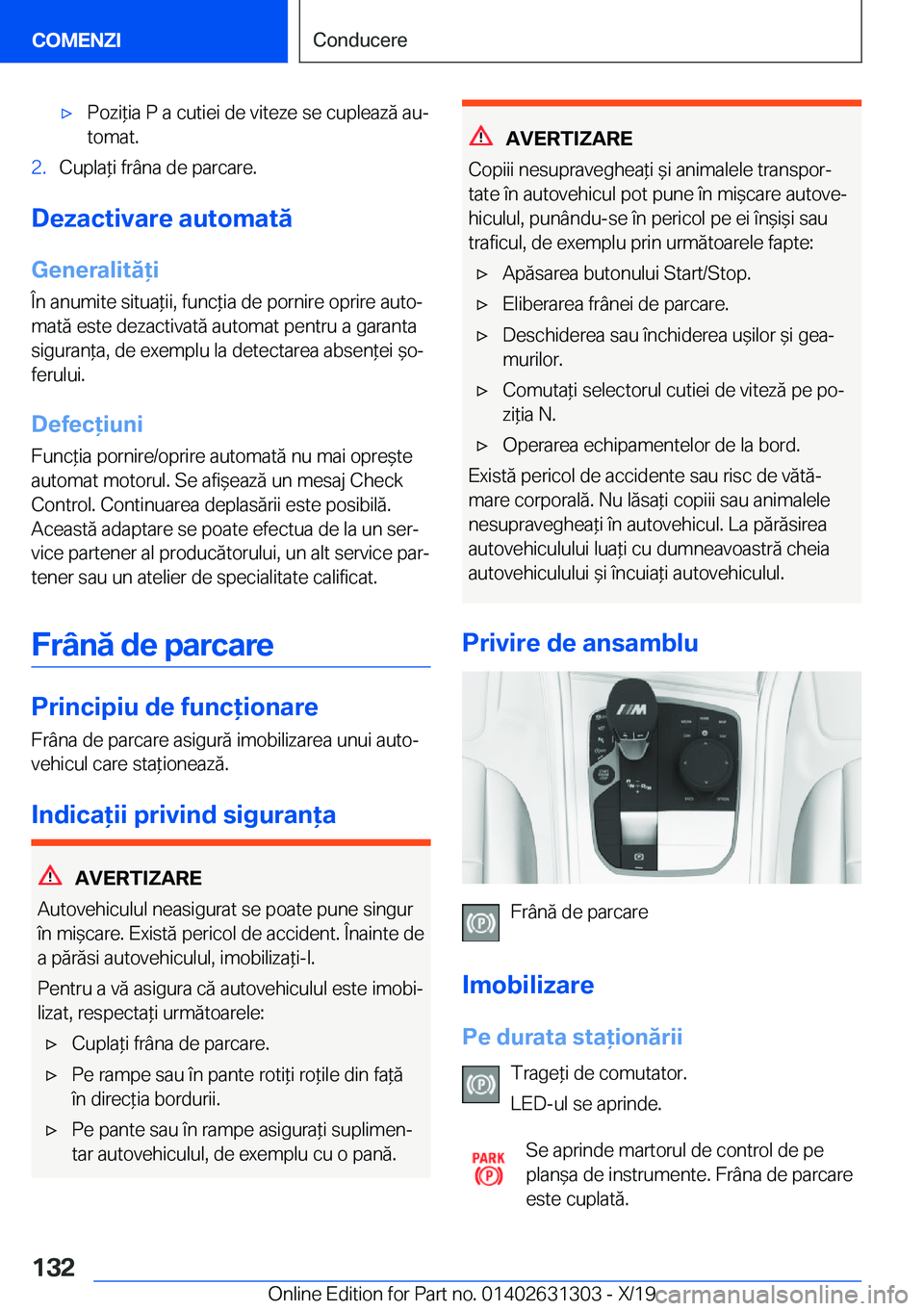 BMW M8 2020  Ghiduri De Utilizare (in Romanian) 'x�P�o�z�i*�i�a��P��a��c�u�t�i�e�i��d�e��v�i�t�e�z�e��s�e��c�u�p�l�e�a�z�ă��a�uj�t�o�m�a�t�.�2�.�C�u�p�l�a*�i��f�r�