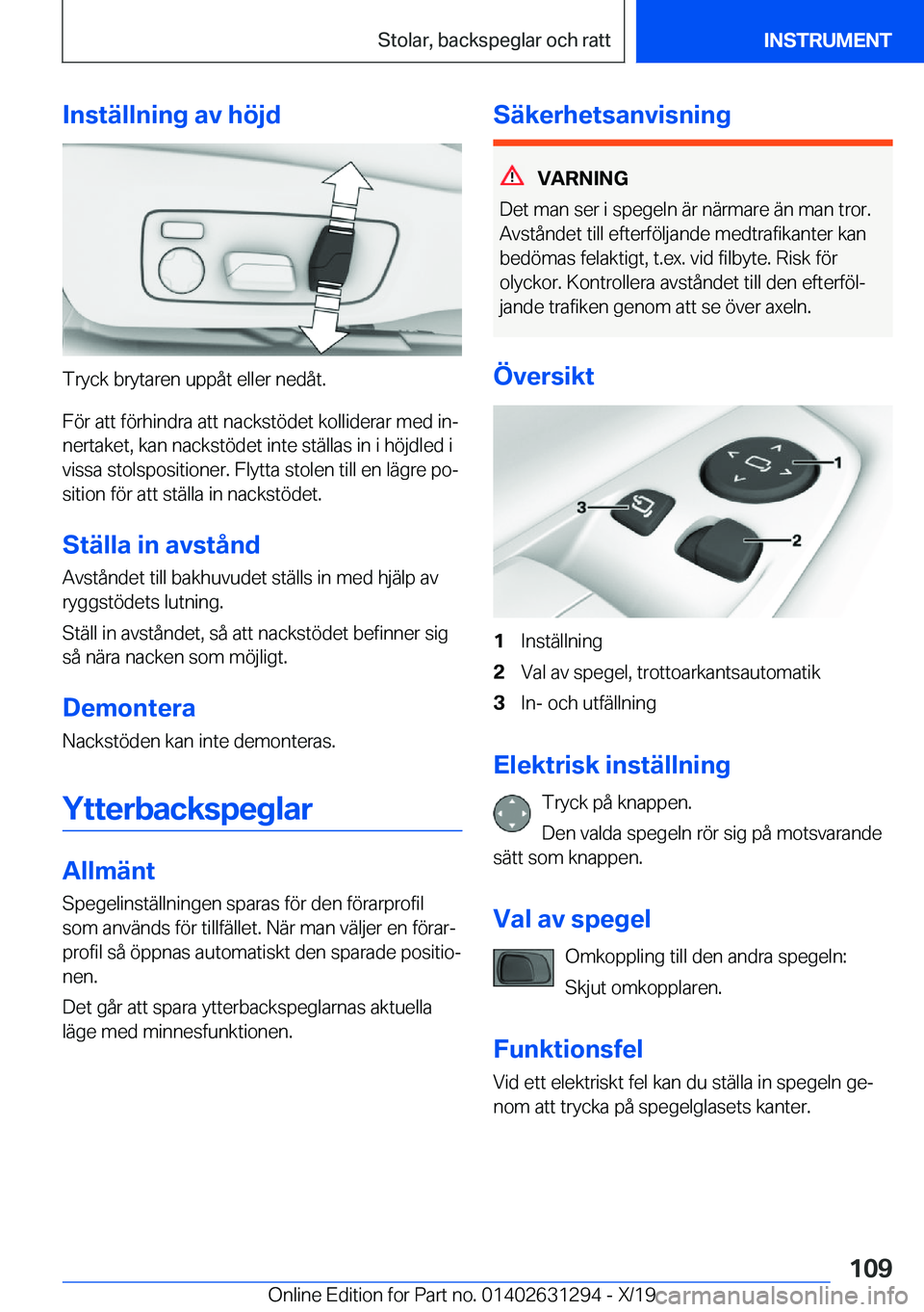 BMW M8 2020  InstruktionsbÖcker (in Swedish) �I�n�s�t�ä�l�l�n�i�n�g��a�v��h�