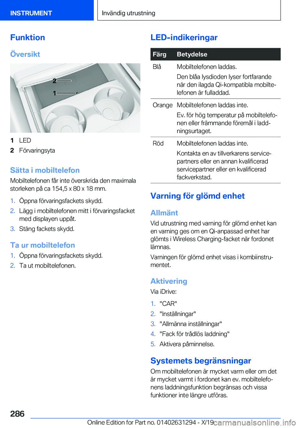 BMW M8 2020  InstruktionsbÖcker (in Swedish) �F�u�n�k�t�i�o�n�