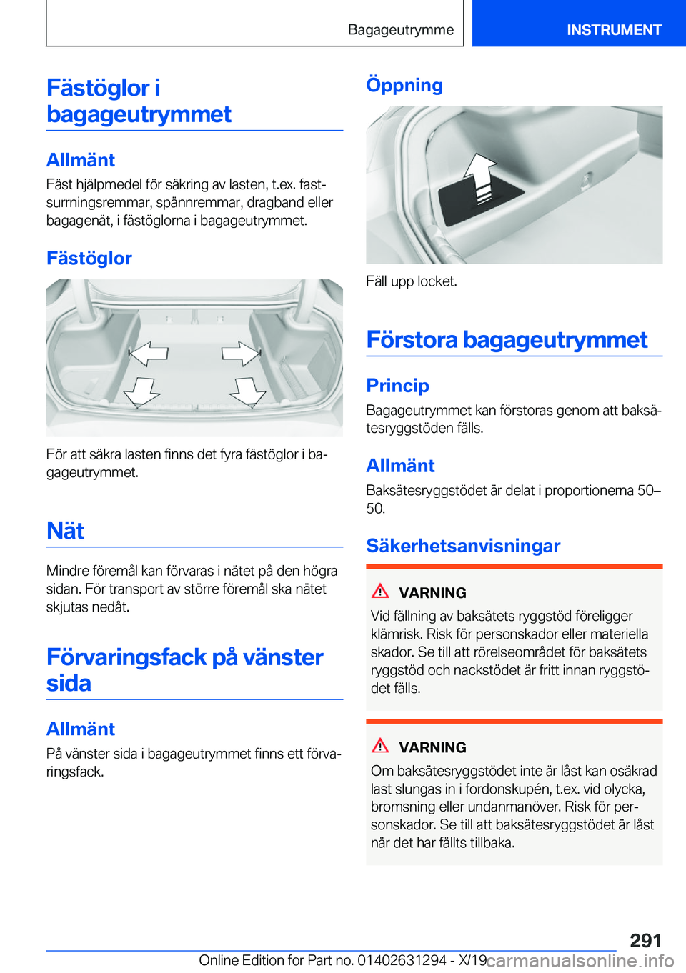 BMW M8 2020  InstruktionsbÖcker (in Swedish) �F�ä�s�t�