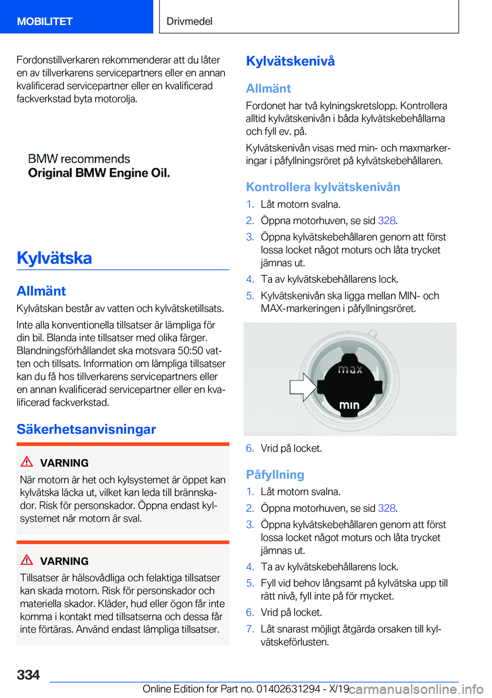 BMW M8 2020  InstruktionsbÖcker (in Swedish) �F�o�r�d�o�n�s�t�i�l�l�v�e�r�k�a�r�e�n��r�e�k�o�m�m�e�n�d�e�r�a�r��a�t�t��d�u��l�å�t�e�r�e�n��a�v��t�i�l�l�v�e�r�k�a�r�e�n�s��s�e�r�v�i�c�e�p�a�r�t�n�e�r�s��e�l�l�e�r��e�n��a�n�n�a�n
�k�v�a