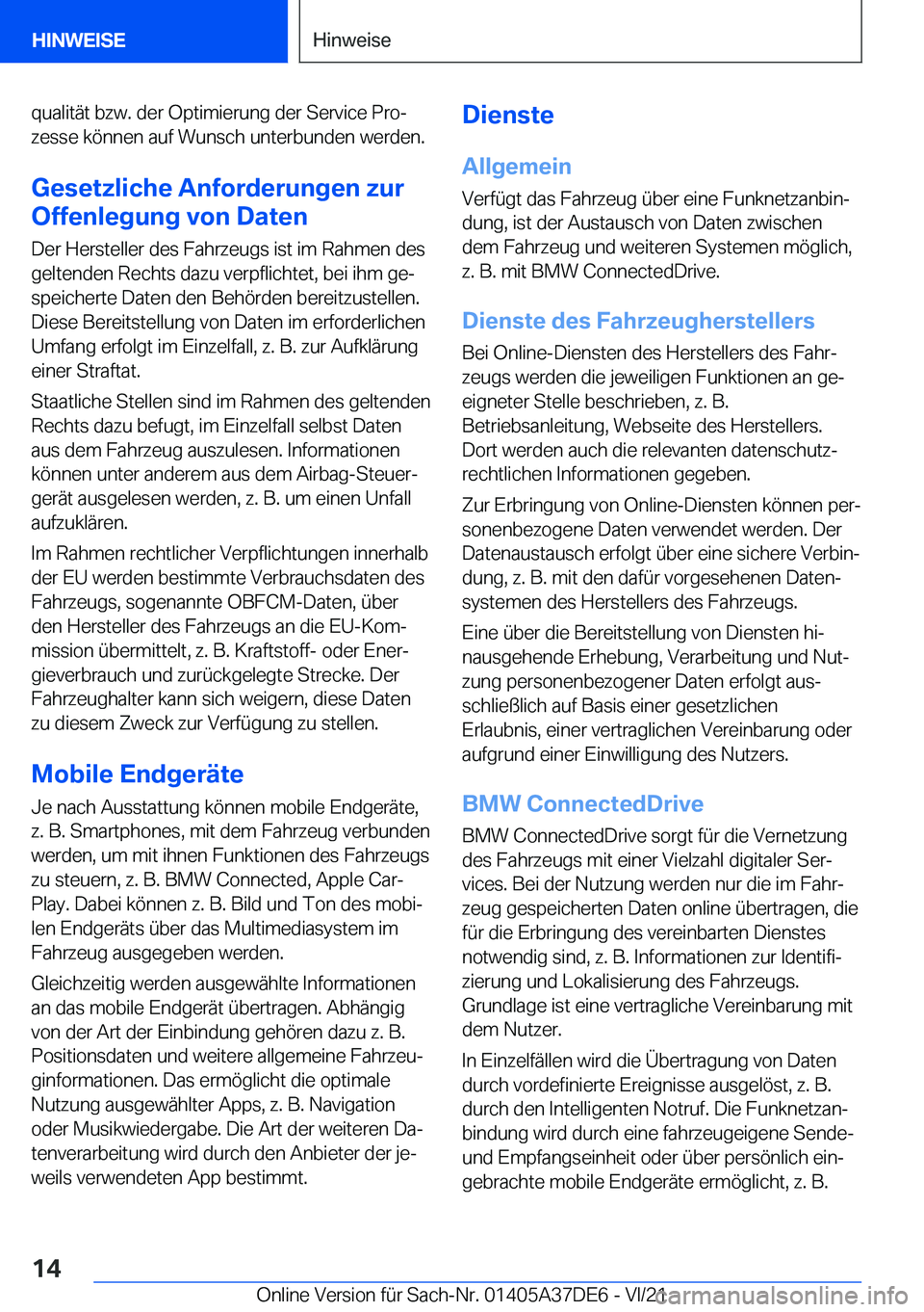 BMW M8 GRAN COUPE 2022  Betriebsanleitungen (in German) �q�u�a�l�i�t�