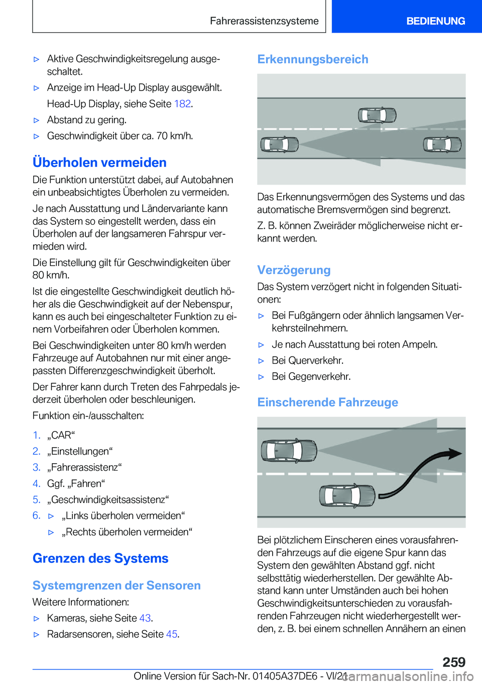 BMW M8 GRAN COUPE 2022  Betriebsanleitungen (in German) 'x�A�k�t�i�v�e��G�e�s�c�h�w�i�n�d�i�g�k�e�i�t�s�r�e�g�e�l�u�n�g��a�u�s�g�ej�s�c�h�a�l�t�e�t�.'x�A�n�z�e�i�g�e��i�m��H�e�a�d�-�U�p��D�i�s�p�l�a�y��a�u�s�g�e�w�