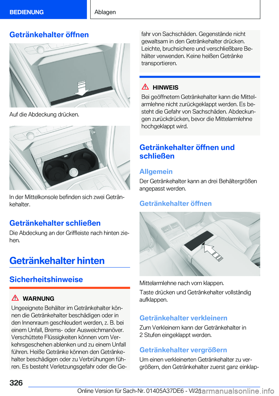 BMW M8 GRAN COUPE 2022  Betriebsanleitungen (in German) �G�e�t�r�