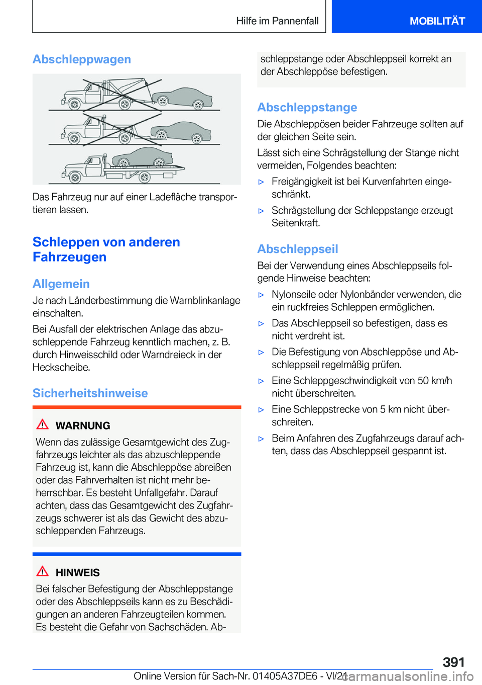 BMW M8 GRAN COUPE 2022  Betriebsanleitungen (in German) �A�b�s�c�h�l�e�p�p�w�a�g�e�n
�D�a�s��F�a�h�r�z�e�u�g��n�u�r��a�u�f��e�i�n�e�r��L�a�d�e�f�l�