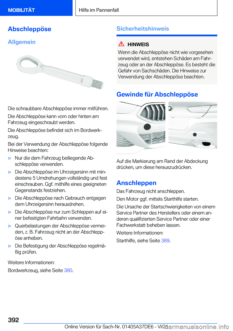 BMW M8 GRAN COUPE 2022  Betriebsanleitungen (in German) �A�b�s�c�h�l�e�p�p�