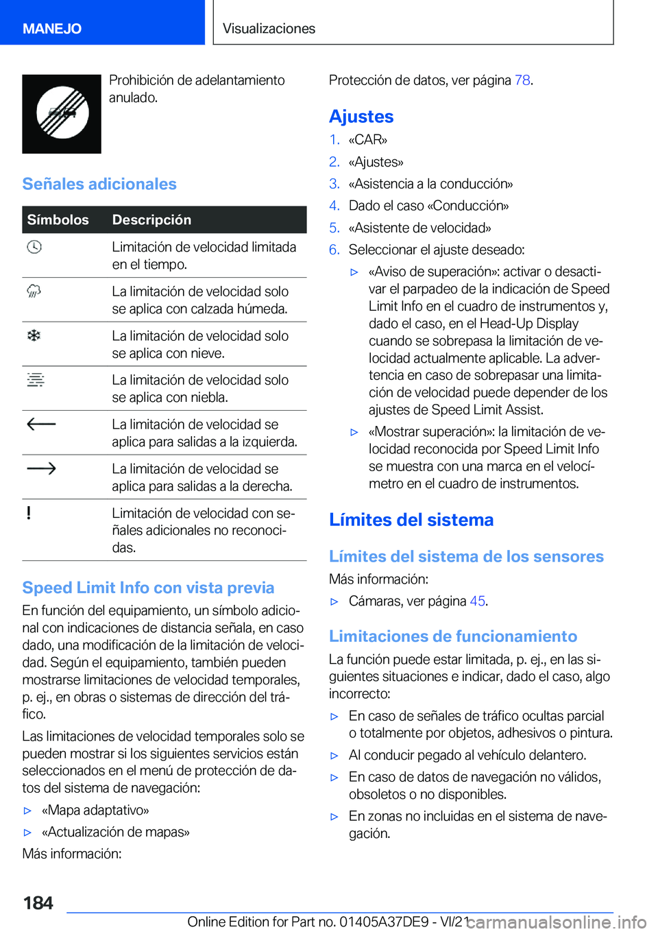 BMW M8 GRAN COUPE 2022  Manuales de Empleo (in Spanish) �P�r�o�h�i�b�i�c�i�