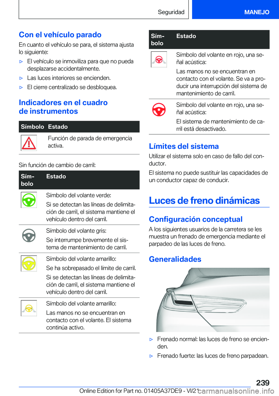 BMW M8 GRAN COUPE 2022  Manuales de Empleo (in Spanish) �C�o�n��e�l��v�e�h�