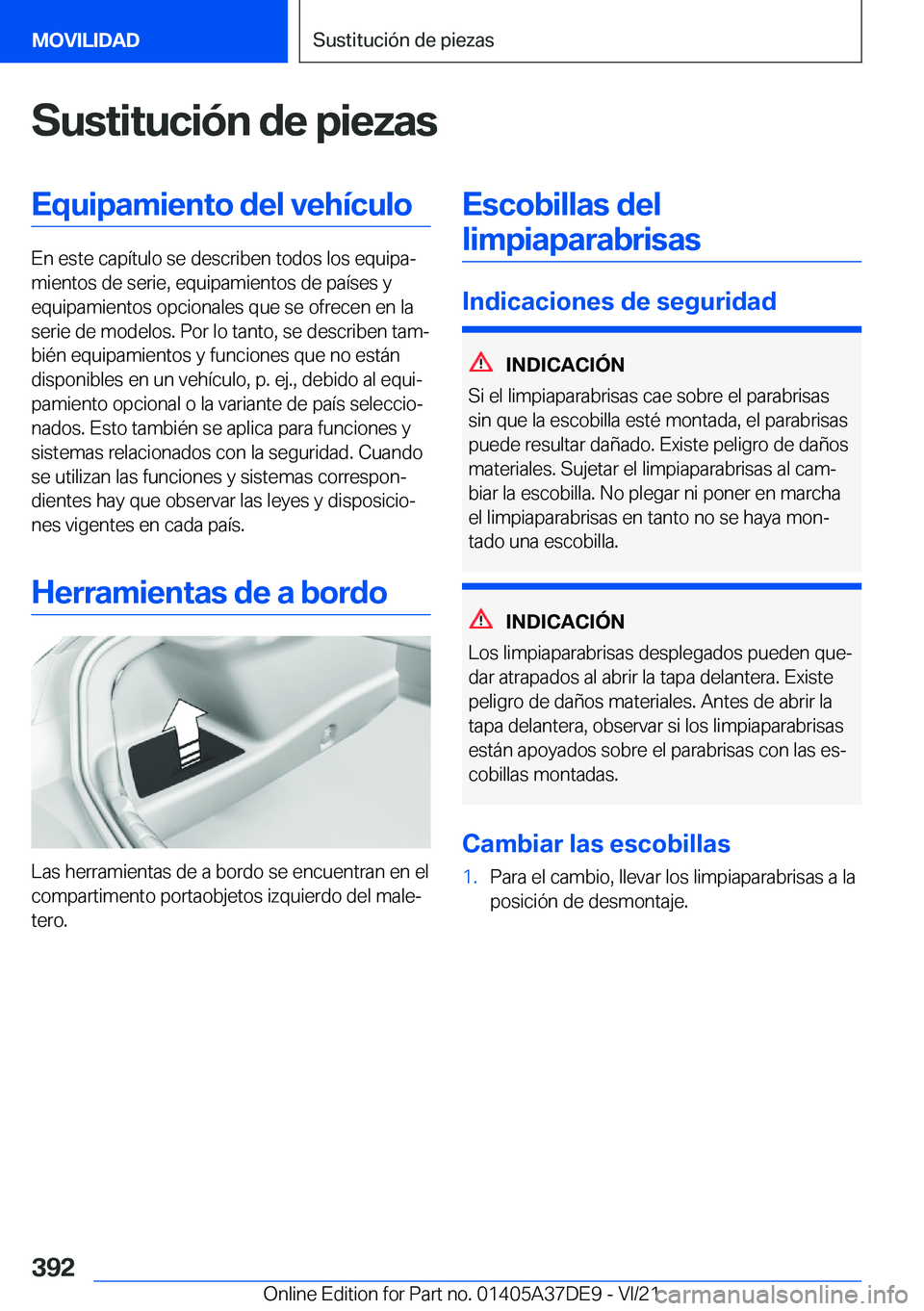 BMW M8 GRAN COUPE 2022  Manuales de Empleo (in Spanish) �S�u�s�t�i�t�u�c�i�