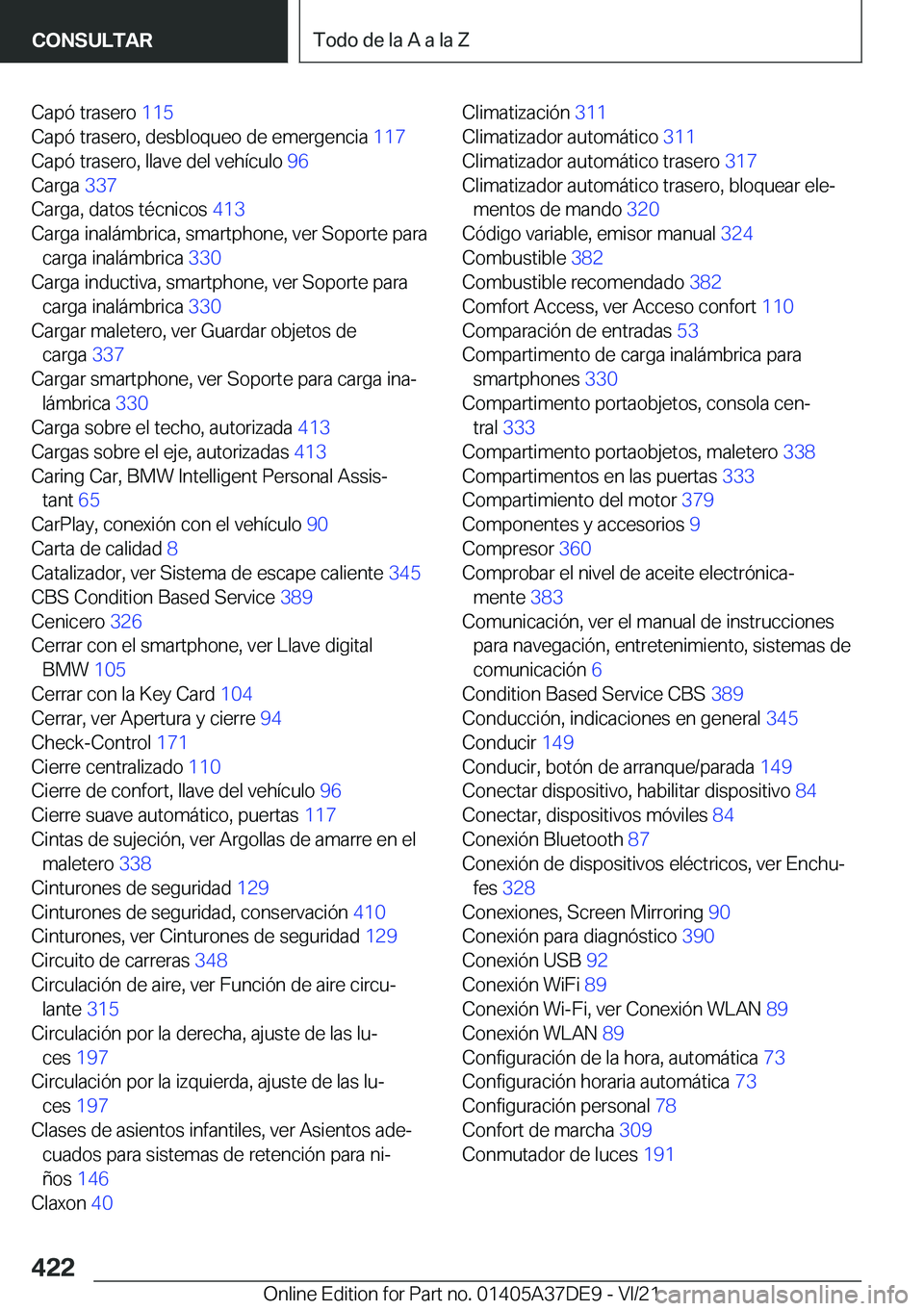 BMW M8 GRAN COUPE 2022  Manuales de Empleo (in Spanish) �C�a�p�