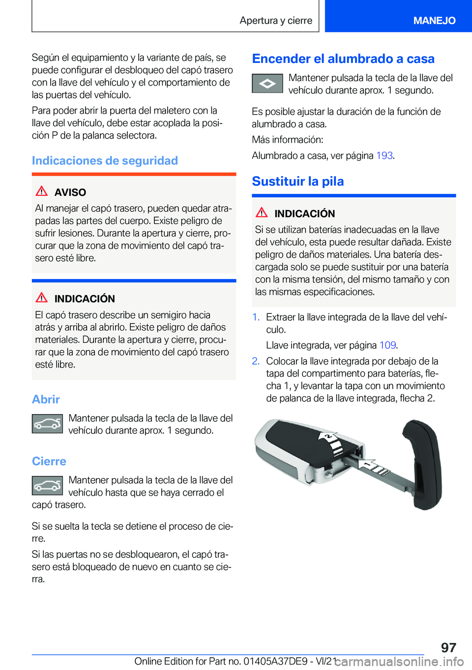 BMW M8 GRAN COUPE 2022  Manuales de Empleo (in Spanish) �S�e�g�