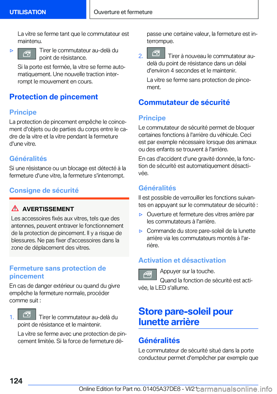 BMW M8 GRAN COUPE 2022  Notices Demploi (in French) �L�a��v�i�t�r�e��s�e��f�e�r�m�e��t�a�n�t��q�u�e��l�e��c�o�m�m�u�t�a�t�e�u�r��e�s�t�m�a�i�n�t�e�n�u�.'x�T�i�r�e�r��l�e��c�o�m�m�u�t�a�t�e�u�r��a�u�-�d�e�l�
