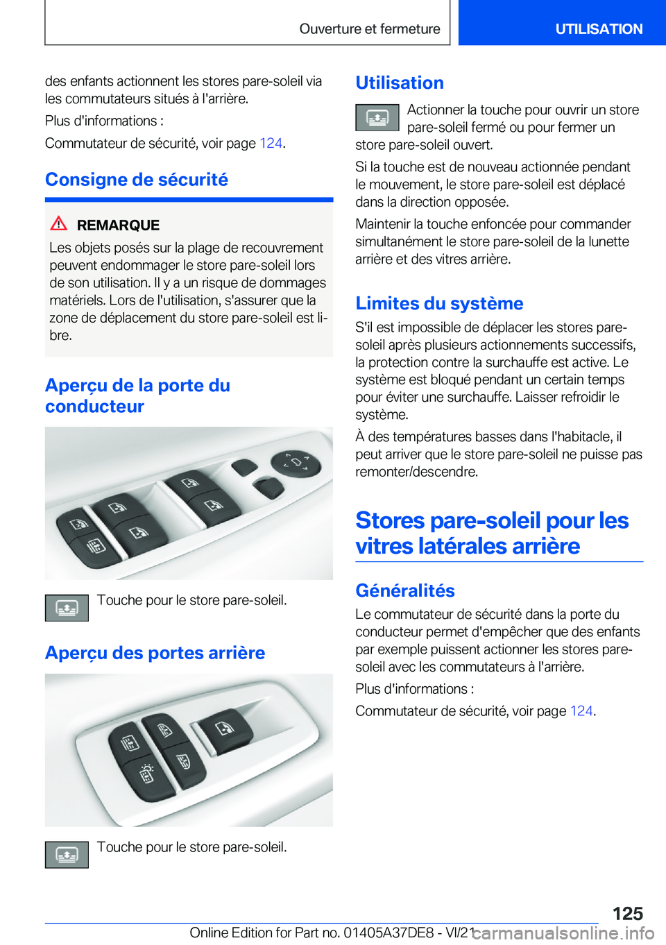 BMW M8 GRAN COUPE 2022  Notices Demploi (in French) �d�e�s��e�n�f�a�n�t�s��a�c�t�i�o�n�n�e�n�t��l�e�s��s�t�o�r�e�s��p�a�r�e�-�s�o�l�e�i�l��v�i�a
�l�e�s��c�o�m�m�u�t�a�t�e�u�r�s��s�i�t�u�é�s��