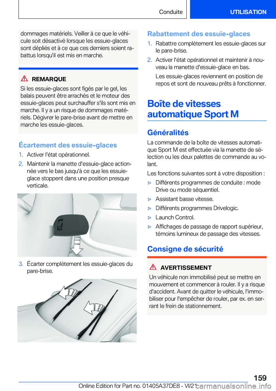 BMW M8 GRAN COUPE 2022  Notices Demploi (in French) �d�o�m�m�a�g�e�s��m�a�t�é�r�i�e�l�s�.��V�e�i�l�l�e�r��