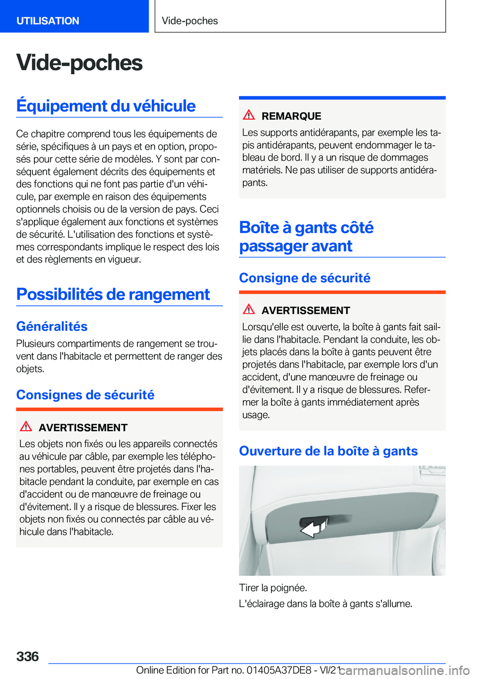 BMW M8 GRAN COUPE 2022  Notices Demploi (in French) �V�i�d�e�-�p�o�c�h�e�s�