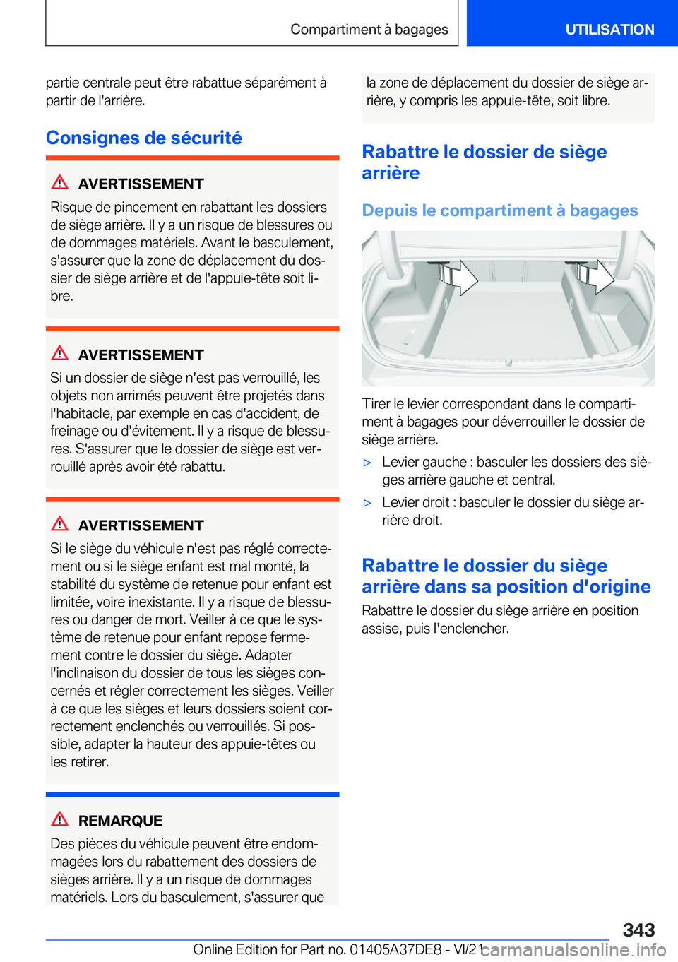 BMW M8 GRAN COUPE 2022  Notices Demploi (in French) �p�a�r�t�i�e��c�e�n�t�r�a�l�e��p�e�u�t��ê�t�r�e��r�a�b�a�t�t�u�e��s�é�p�a�r�é�m�e�n�t��