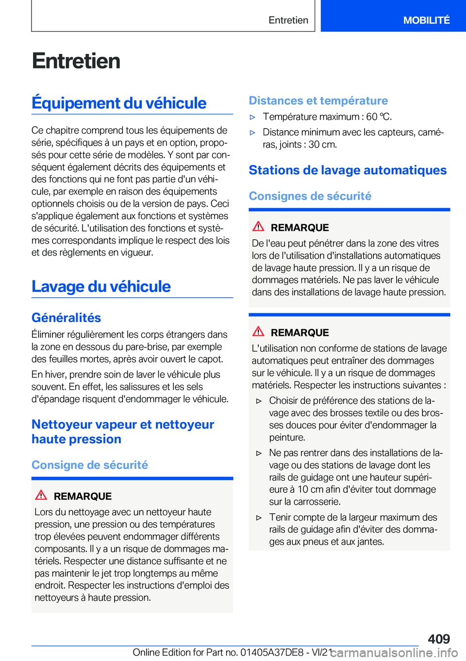 BMW M8 GRAN COUPE 2022  Notices Demploi (in French) �E�n�t�r�e�t�i�e�n�