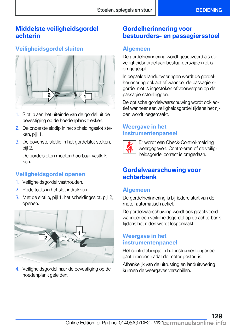 BMW M8 GRAN COUPE 2022  Instructieboekjes (in Dutch) �M�i�d�d�e�l�s�t�e��v�e�i�l�i�g�h�e�i�d�s�g�o�r�d�e�l
�a�c�h�t�e�r�i�n
�V�e�i�l�i�g�h�e�i�d�s�g�o�r�d�e�l��s�l�u�i�t�e�n�1�.�S�l�o�t�l�i�p��a�a�n��h�e�t��u�i�t�e�i�n�d�e��v�a�n��d�e��g�o�r�d�e