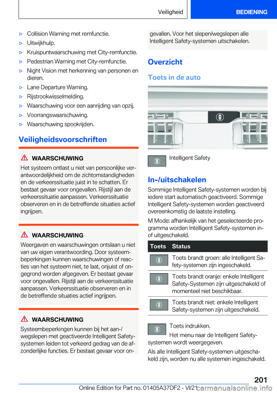 BMW M8 GRAN COUPE 2022  Instructieboekjes (in Dutch) 'x�C�o�l�l�i�s�i�o�n��W�a�r�n�i�n�g��m�e�t��r�e�m�f�u�n�c�t�i�e�.'x�U�i�t�w�i�j�k�h�u�l�p�.'x�K�r�u�i�s�p�u�n�t�w�a�a�r�s�c�h�u�w�i�n�g��m�e�t��C�i�t�y�-�r�e�m�f�u�n�c�t�i�e�.'x�P