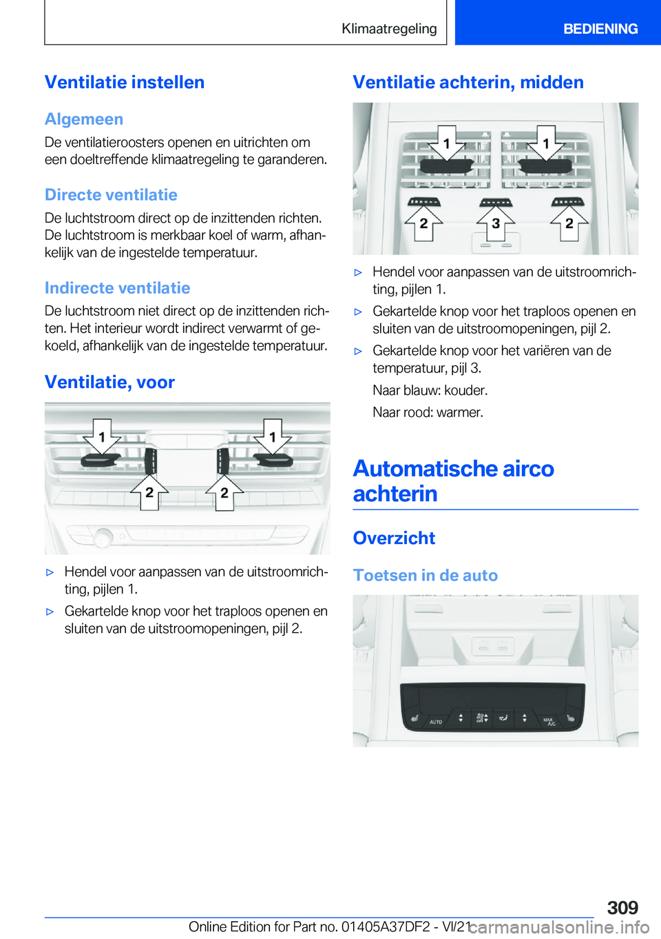 BMW M8 GRAN COUPE 2022  Instructieboekjes (in Dutch) �V�e�n�t�i�l�a�t�i�e��i�n�s�t�e�l�l�e�n
�A�l�g�e�m�e�e�n
�D�e��v�e�n�t�i�l�a�t�i�e�r�o�o�s�t�e�r�s��o�p�e�n�e�n��e�n��u�i�t�r�i�c�h�t�e�n��o�m
�e�e�n��d�o�e�l�t�r�e�f�f�e�n�d�e��k�l�i�m�a�a�t�