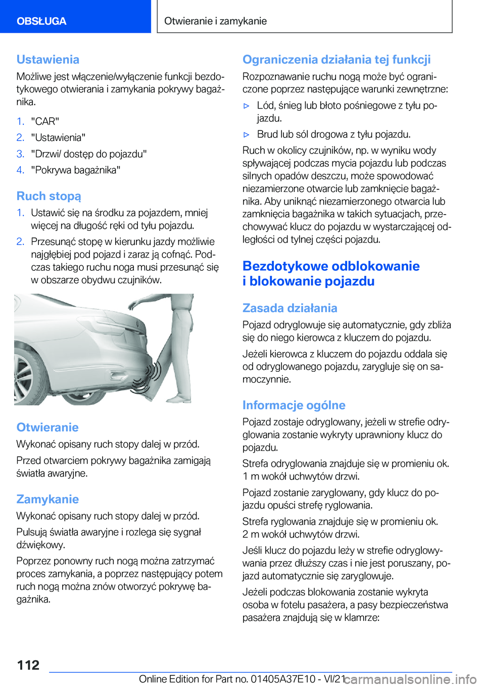BMW M8 GRAN COUPE 2022  Instrukcja obsługi (in Polish) �U�s�t�a�w�i�e�n�i�a�M�o9�l�i�w�e��j�e�s�t��w�ł�