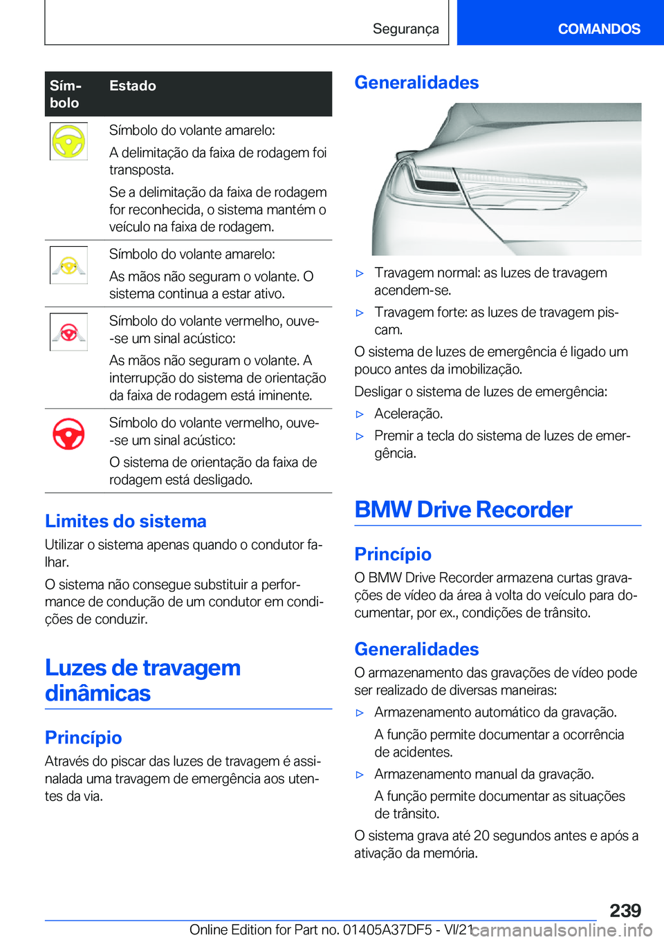BMW M8 GRAN COUPE 2022  Manual do condutor (in Portuguese) �S�